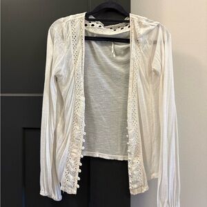 Kimchi Blue White sheer top